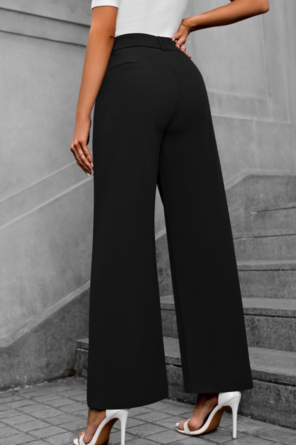 Mandy Pocketed High Waist Pants