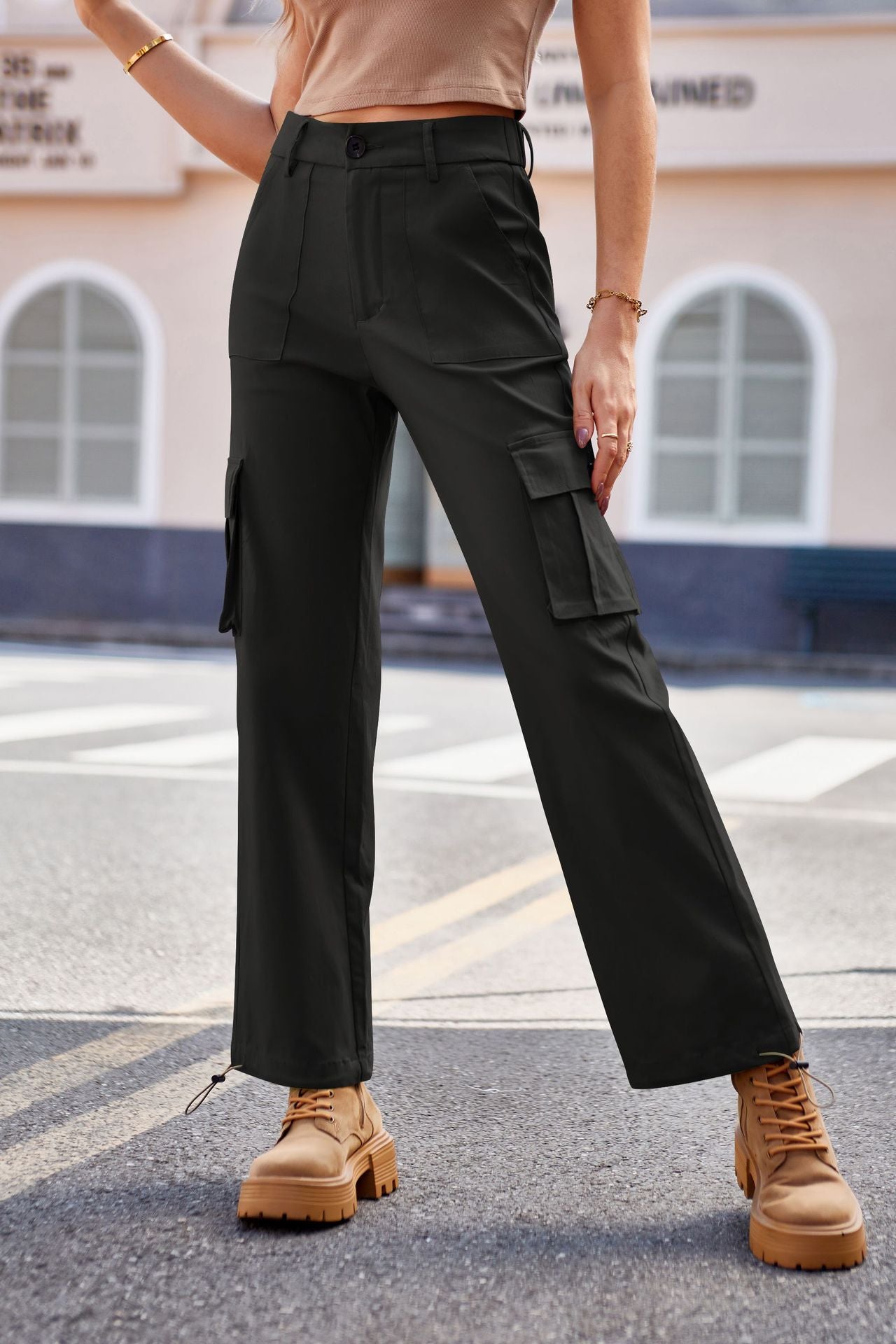 Mandy Drawstring Pants with Pockets