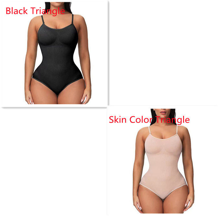 Women's Suspender Jumpsuit Fashion Casual Seamless Slim Body-shaping Corsets Bodysuit