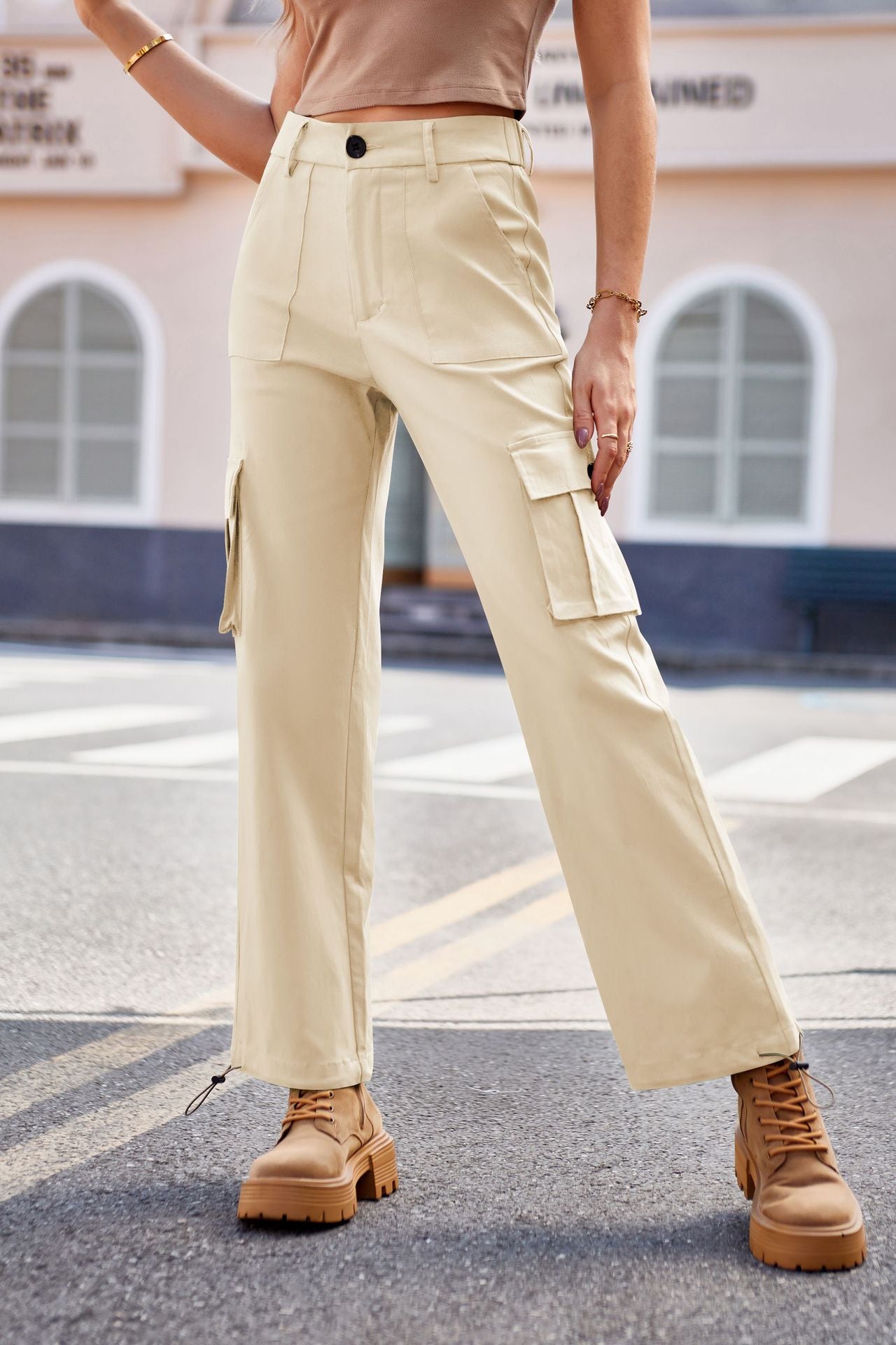 Mandy Drawstring Pants with Pockets