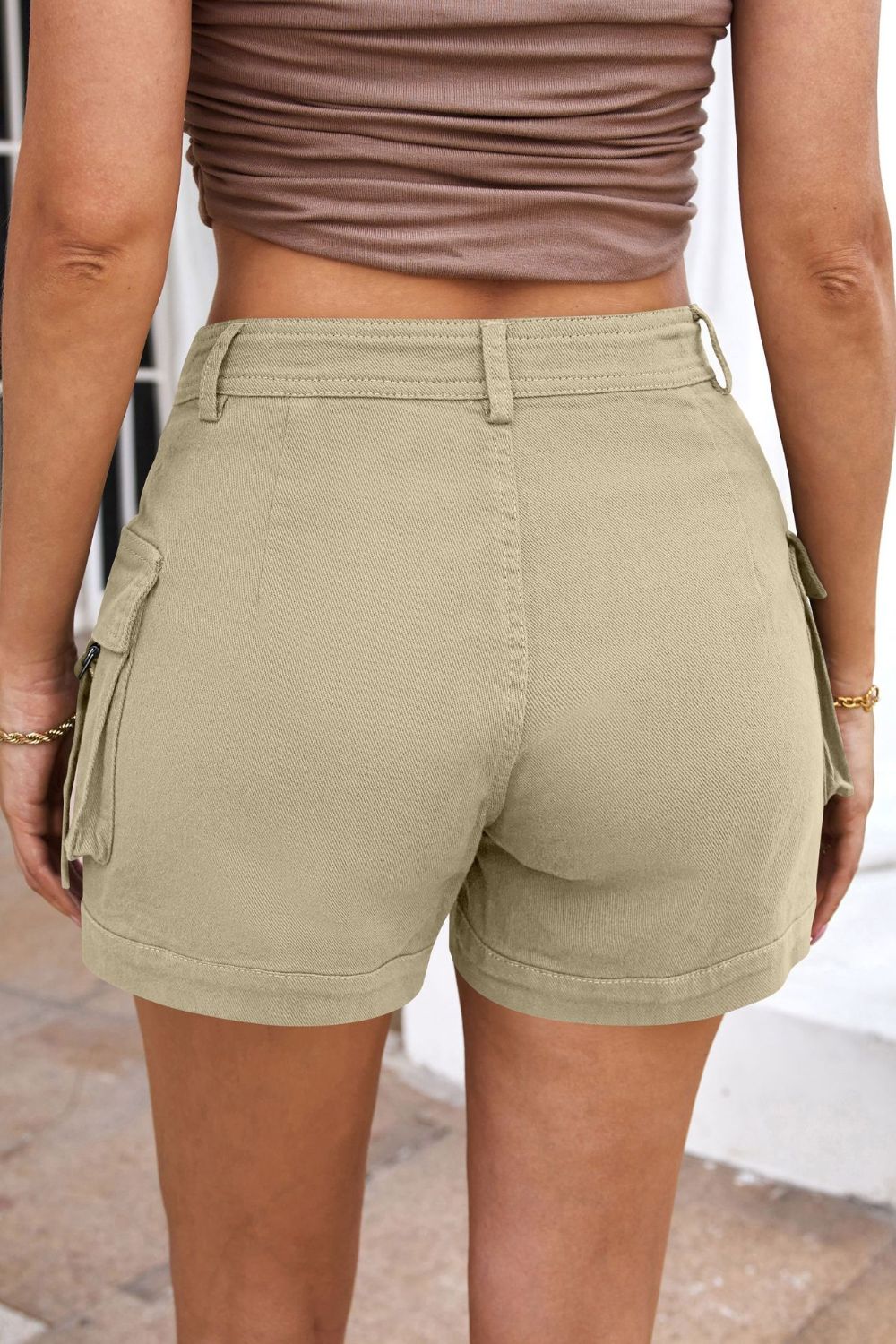 Mandy High Waist Shorts with Pockets