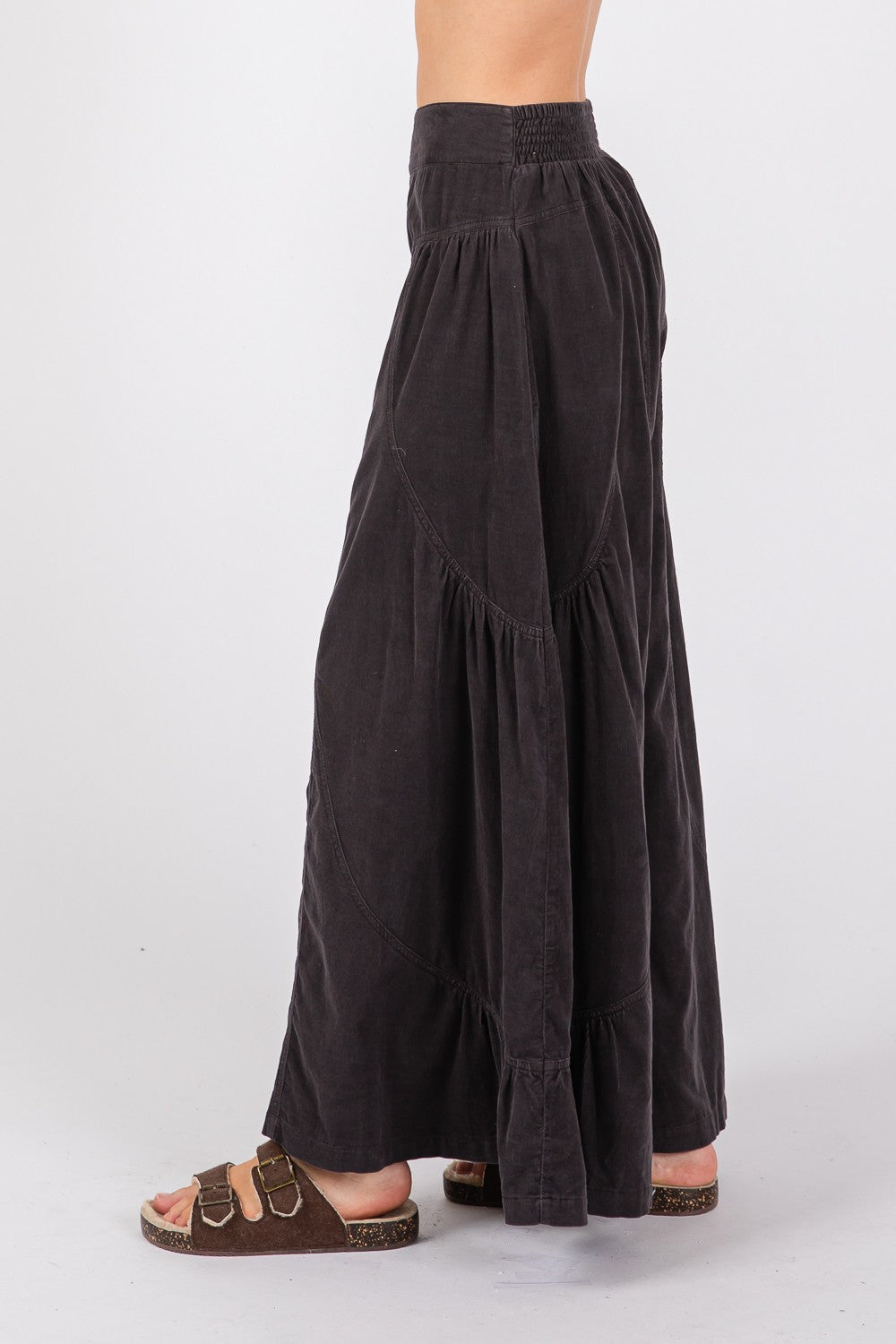 SAGE + FIG High Rise Corduroy Wide Leg Pants