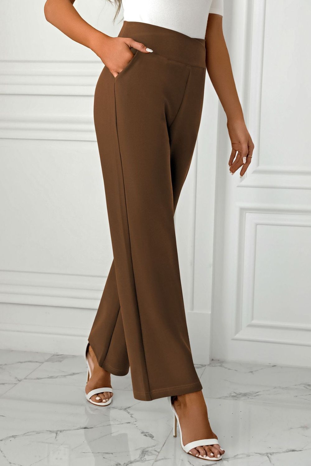 Mandy High Waist Pants with Pockets