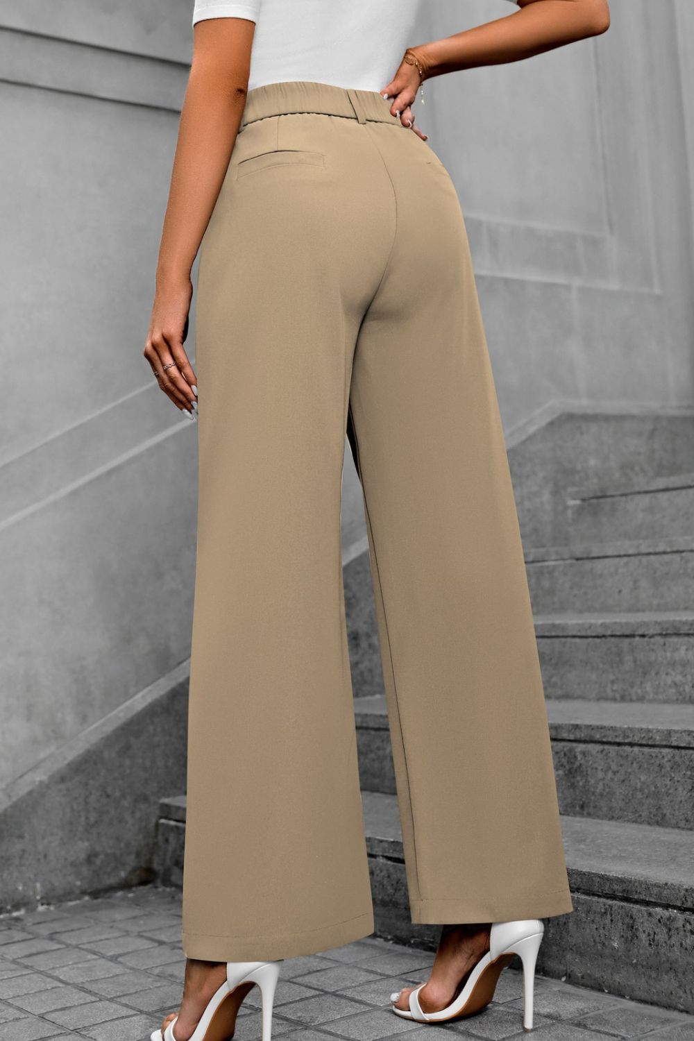 Mandy Pocketed High Waist Pants