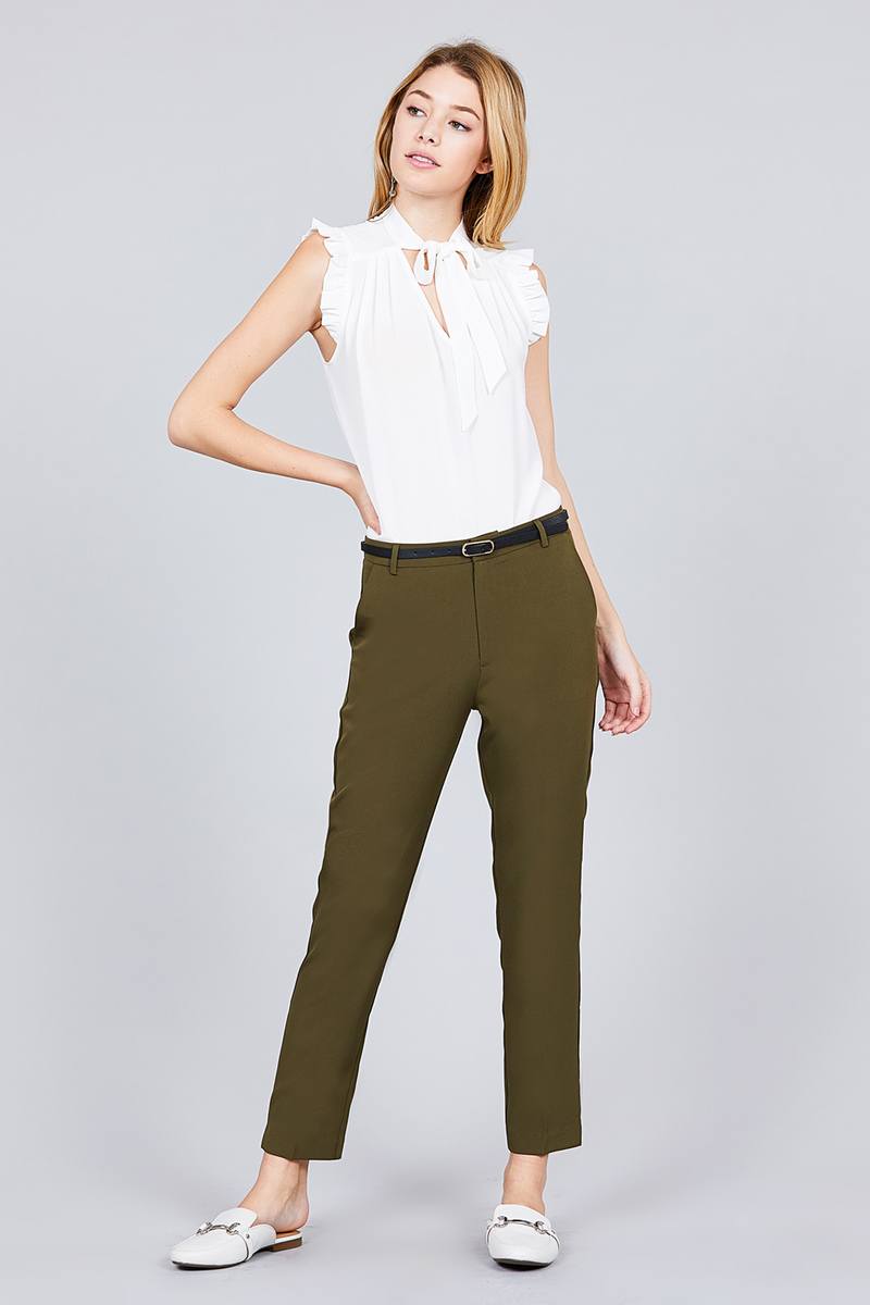 Classic Woven Pants W/belt