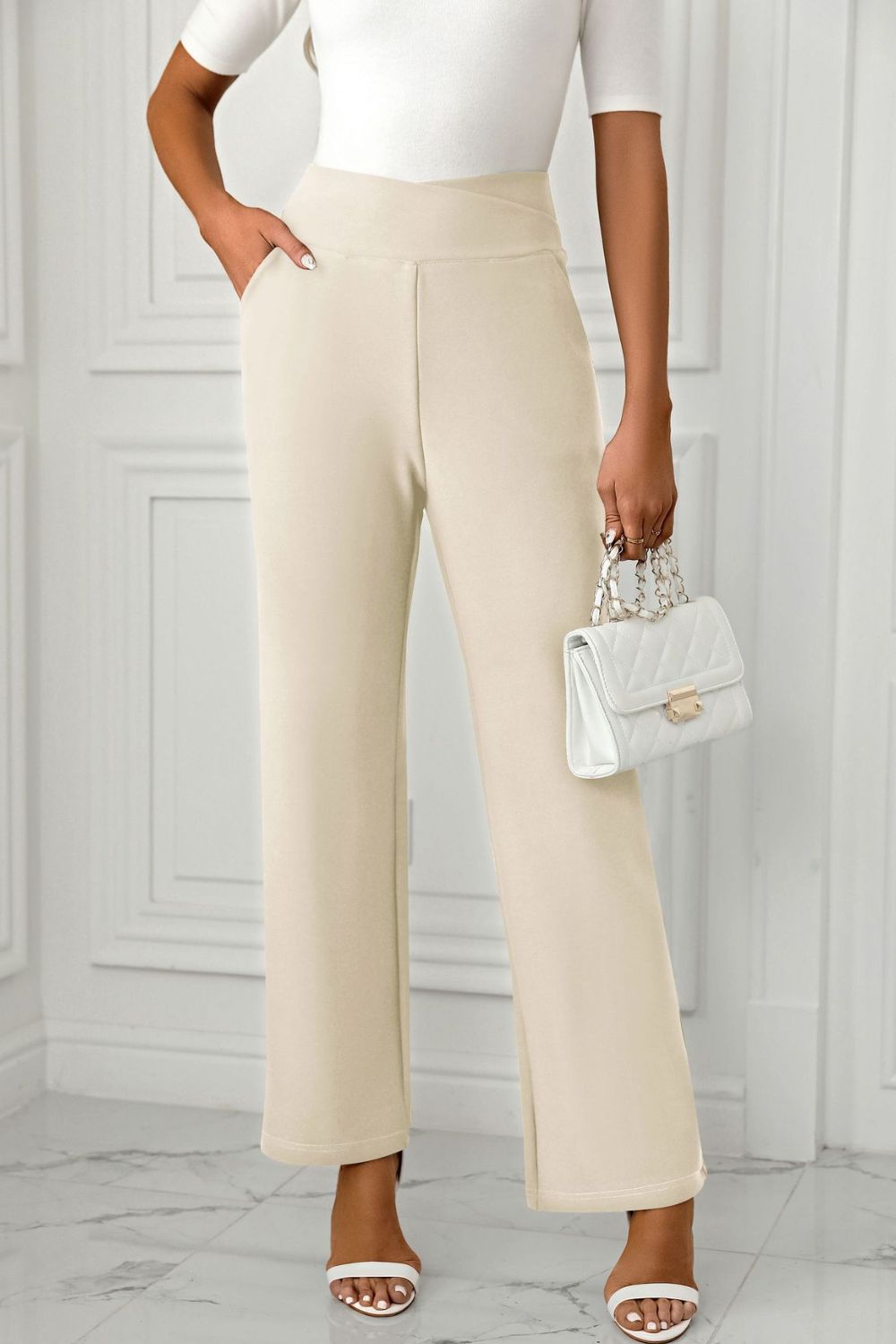 Mandy High Waist Pants with Pockets