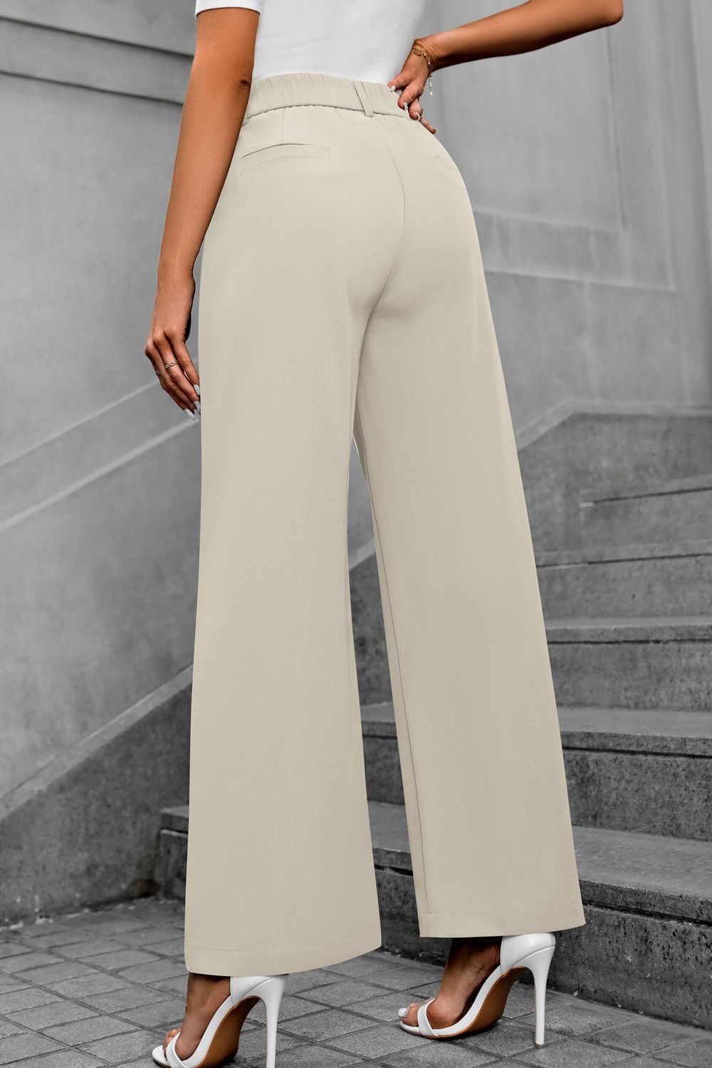 Mandy Pocketed High Waist Pants